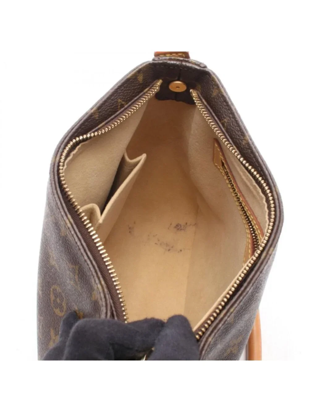 Louis Vuitton Shoulder Bag Looping MM Monogram Canvas Leather